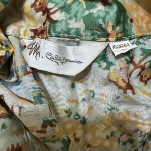Vintage Mr California Shirt Large L Floral House Print AOP DAMAGE READ
